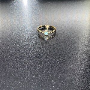 Aquamarine pendent ring